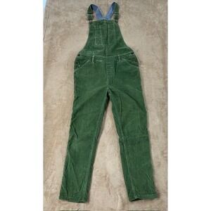 Vintage Fat Face Green Corduroy Overalls Size 4 Womens. 12/13 Youth